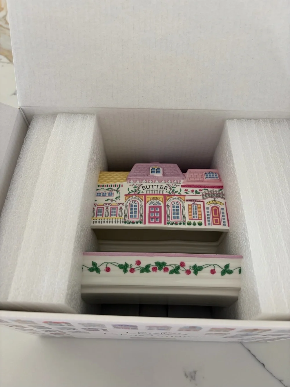Lenox Spice Village Covered Butter Dish